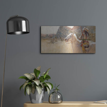 Luxe Metal Art 'Blue Gap Pass' by J. E. Knauf, Metal Wall Art,24x12
