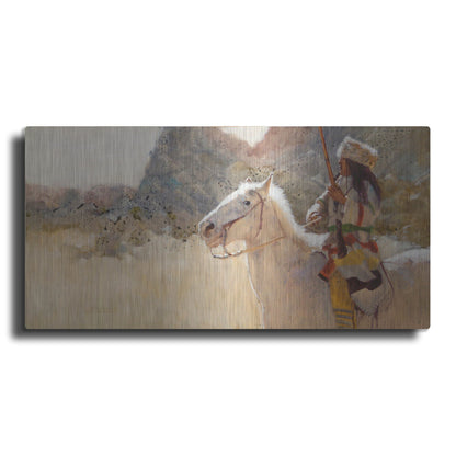Luxe Metal Art 'Blue Gap Pass' by J. E. Knauf, Metal Wall Art