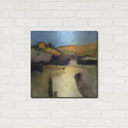 Luxe Metal Art 'Castello Pastine 1' by J. E. Knauf, Metal Wall Art,24x24