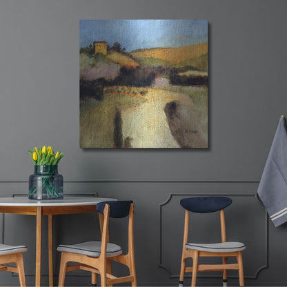 Luxe Metal Art 'Castello Pastine 1' by J. E. Knauf, Metal Wall Art,36x36