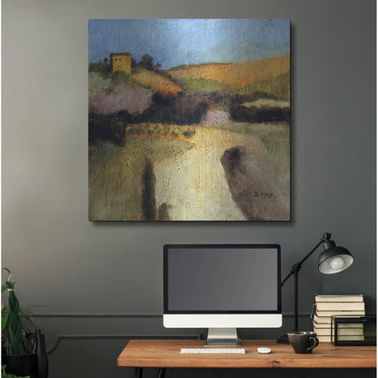 Luxe Metal Art 'Castello Pastine 1' by J. E. Knauf, Metal Wall Art,36x36