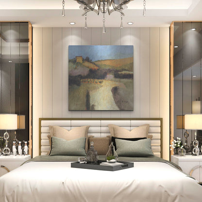 Luxe Metal Art 'Castello Pastine 1' by J. E. Knauf, Metal Wall Art,36x36