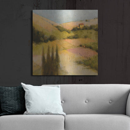 Luxe Metal Art 'Castello Pastine 2' by J. E. Knauf, Metal Wall Art,36x36