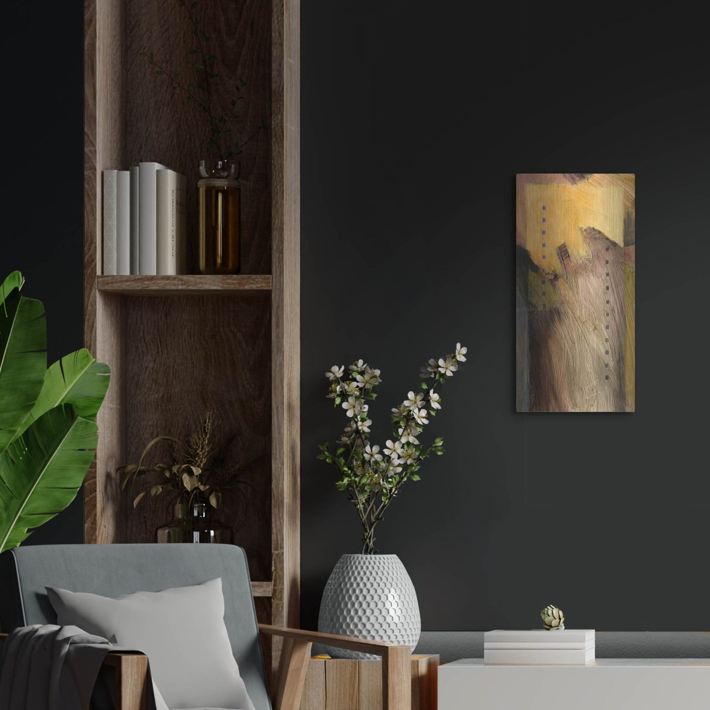 Luxe Metal Art 'Cathedral 10' by J. E. Knauf, Metal Wall Art,12x24