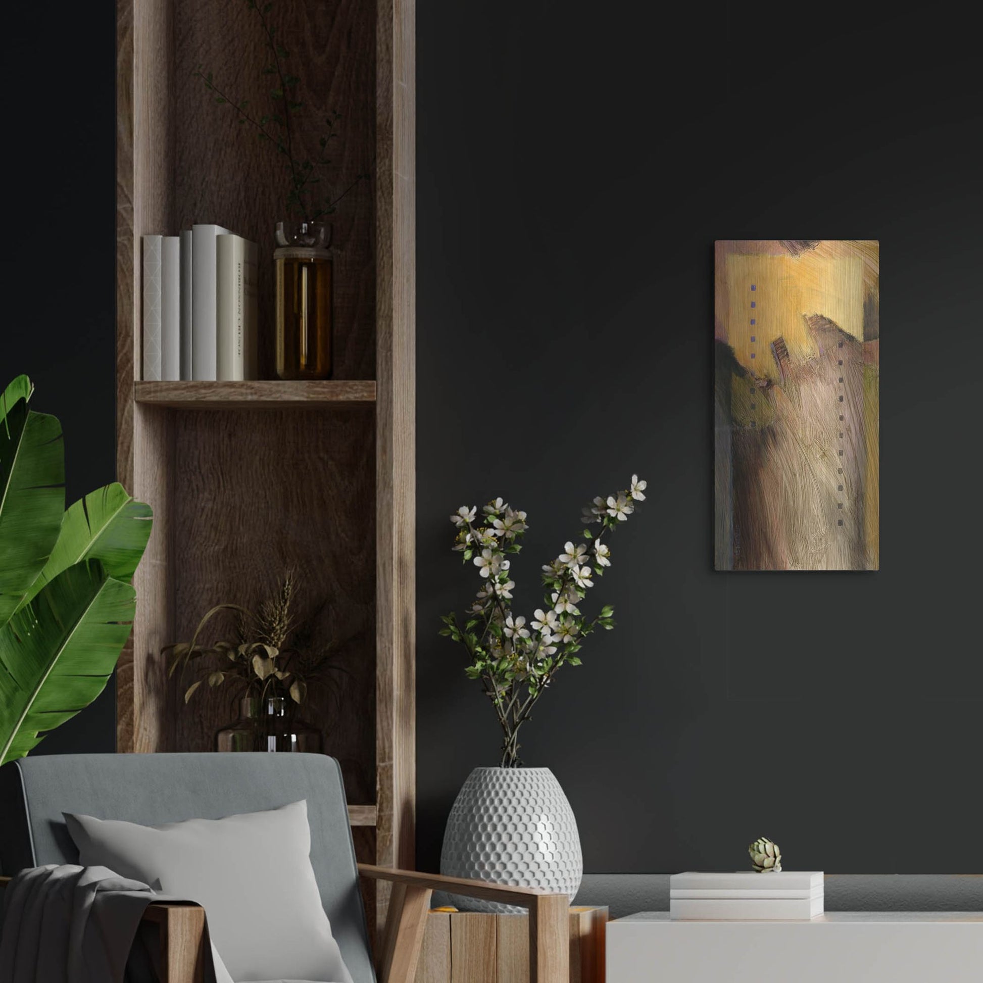 Luxe Metal Art 'Cathedral 10' by J. E. Knauf, Metal Wall Art,12x24