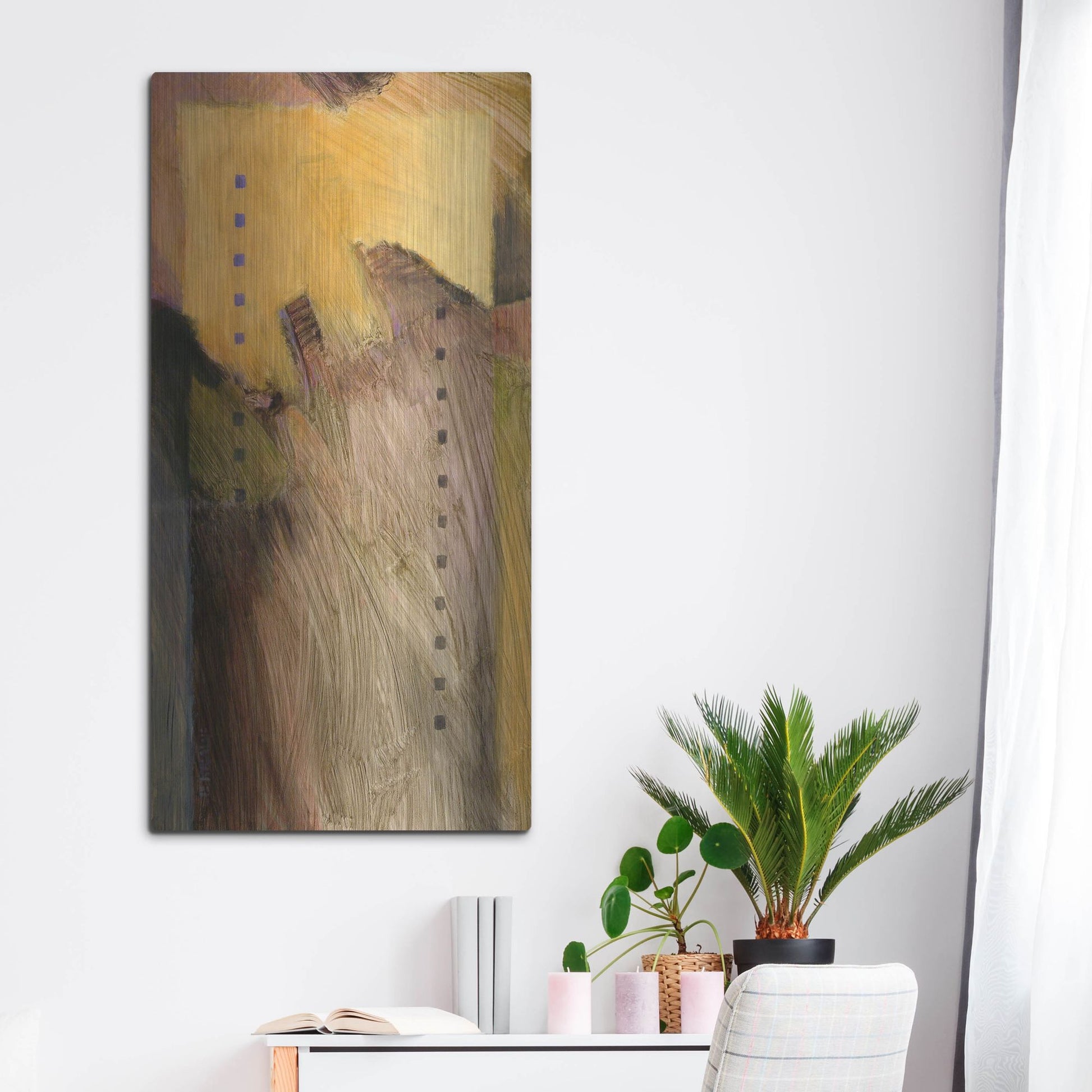 Luxe Metal Art 'Cathedral 10' by J. E. Knauf, Metal Wall Art,24x48