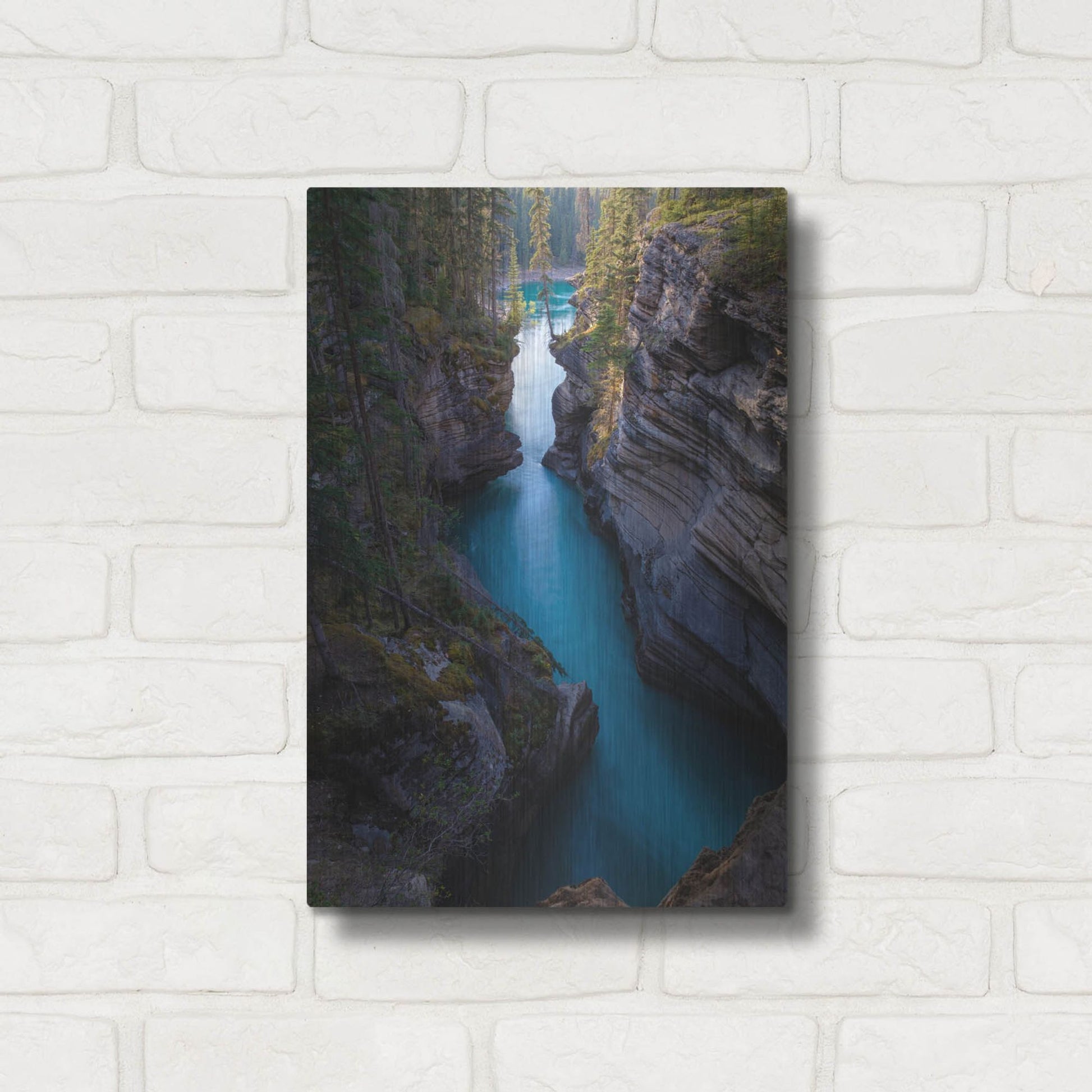 Luxe Metal Art 'Athabasca River 1' by Joe Reimer Photography, Metal Wall Art,12x16