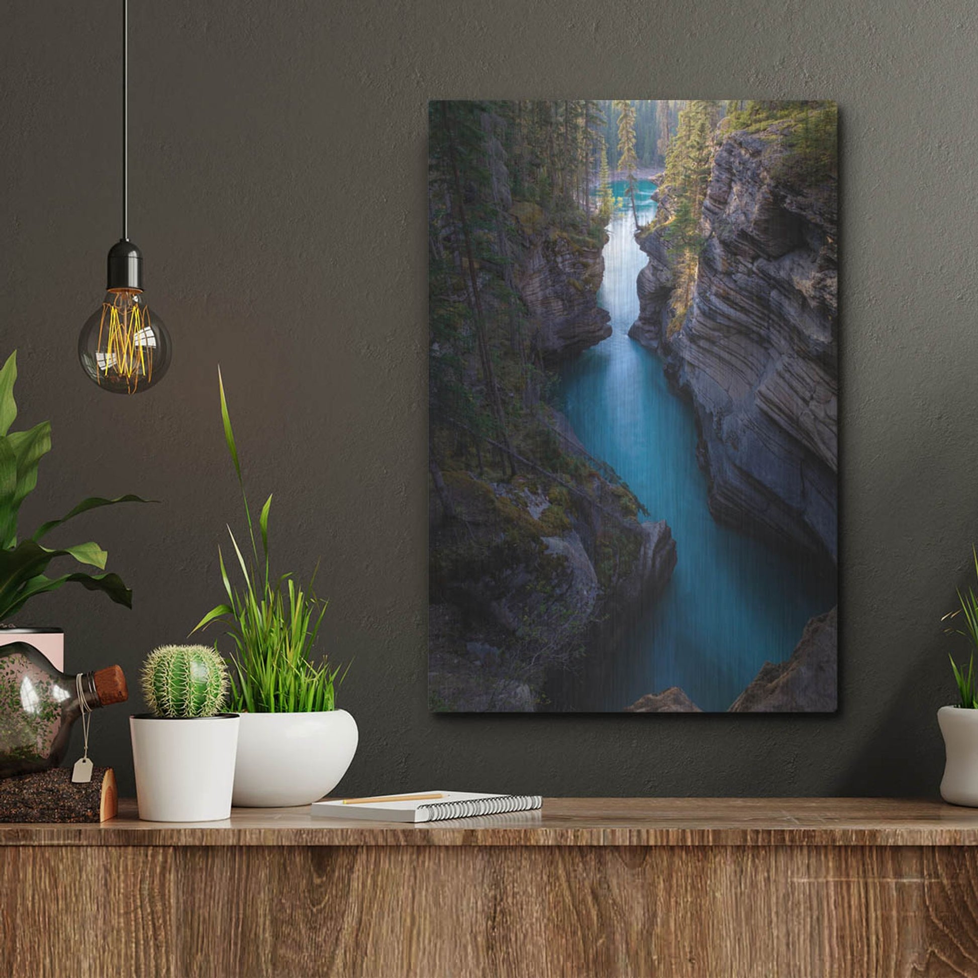 Luxe Metal Art 'Athabasca River 1' by Joe Reimer Photography, Metal Wall Art,12x16