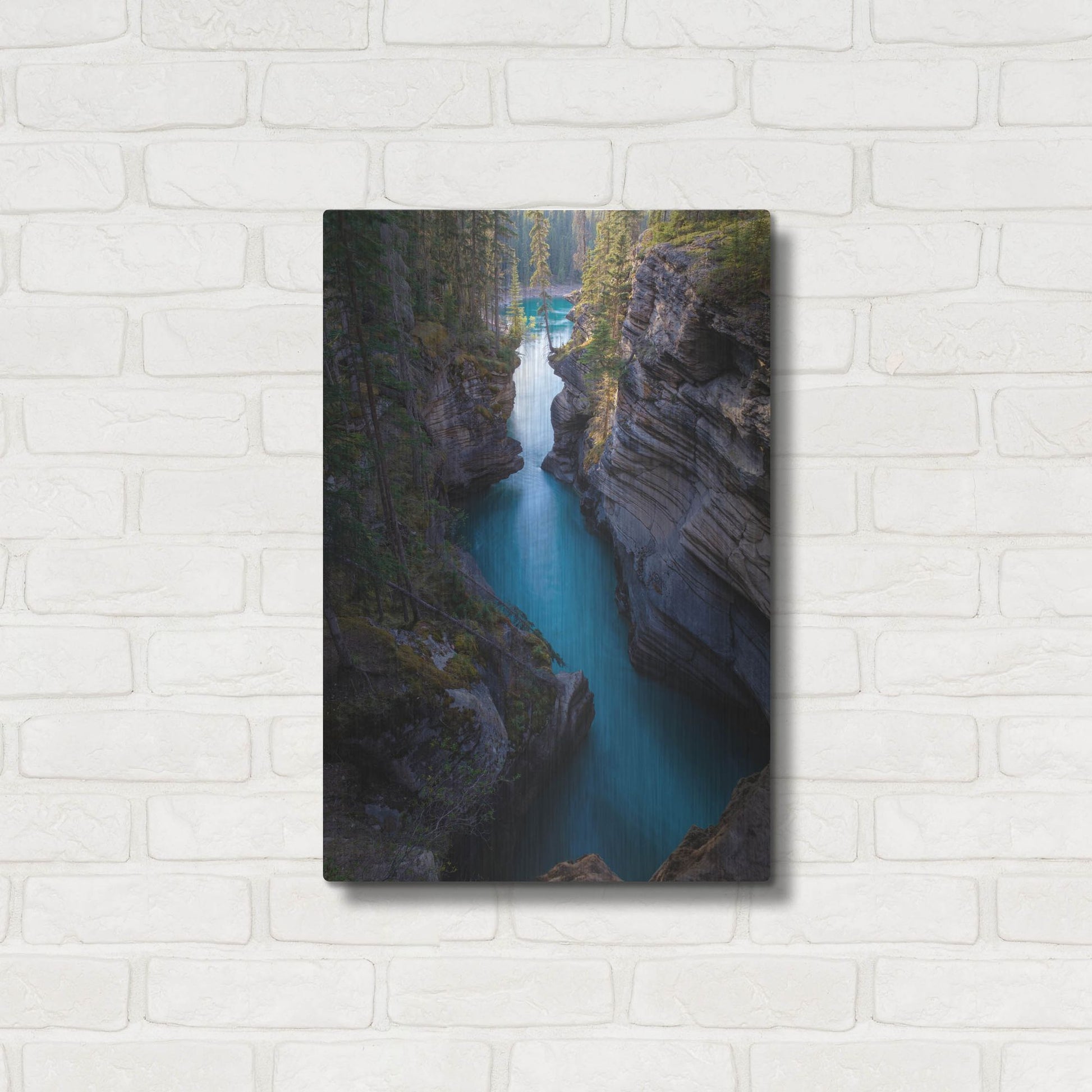 Luxe Metal Art 'Athabasca River 1' by Joe Reimer Photography, Metal Wall Art,16x24