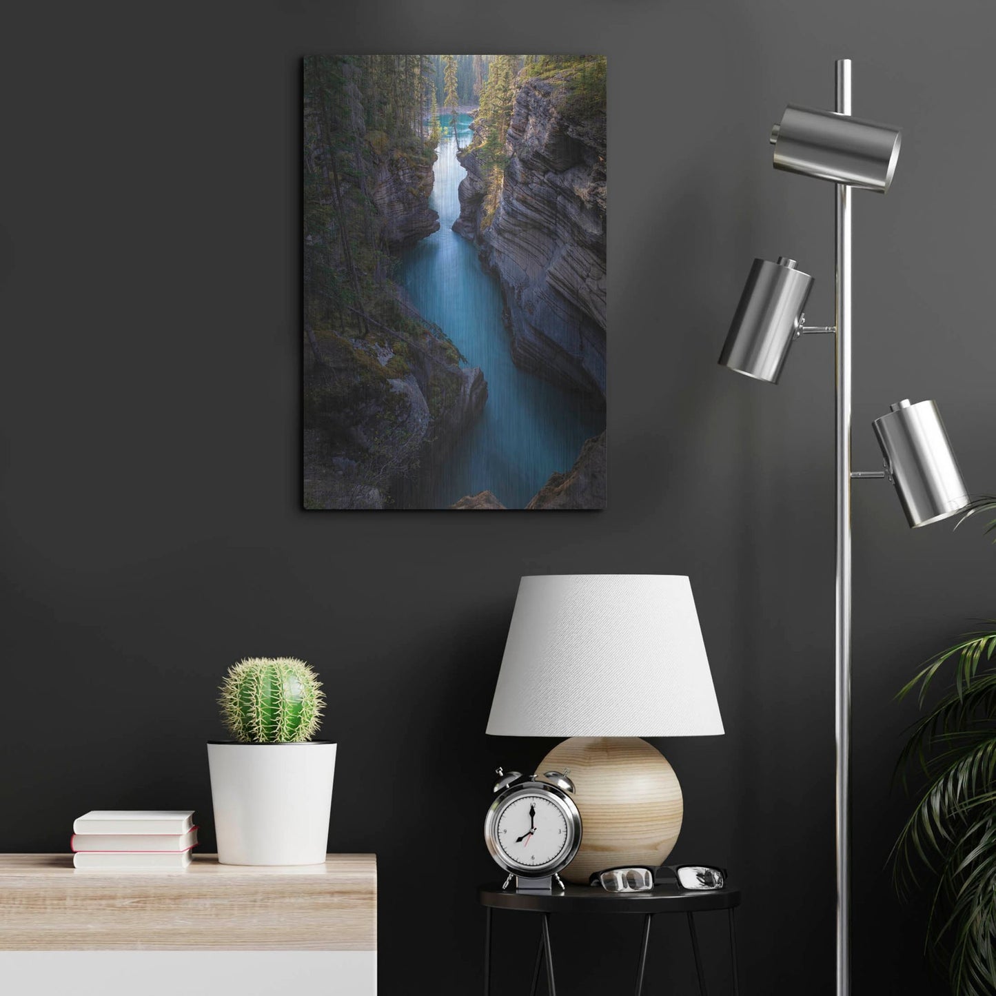 Luxe Metal Art 'Athabasca River 1' by Joe Reimer Photography, Metal Wall Art,16x24