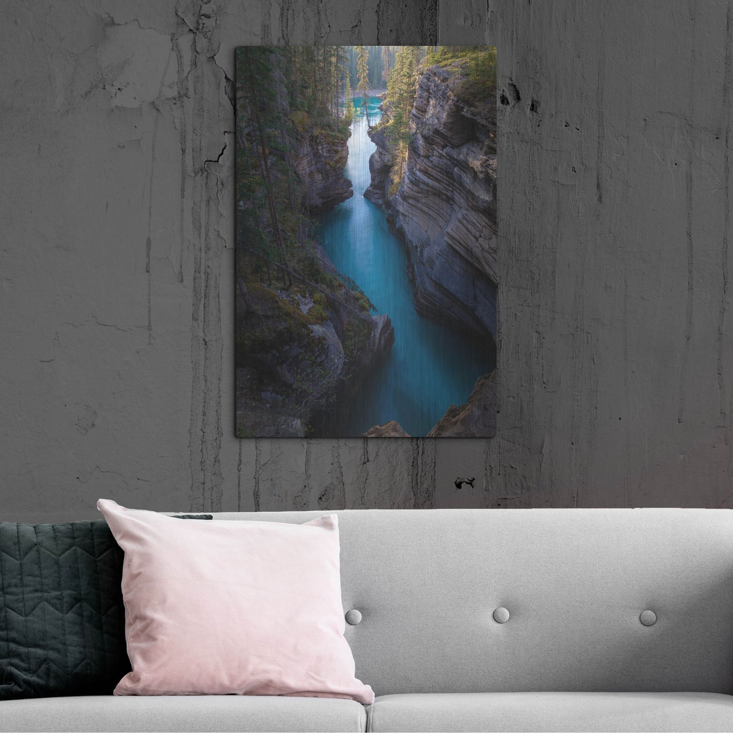 Luxe Metal Art 'Athabasca River 1' by Joe Reimer Photography, Metal Wall Art,24x36