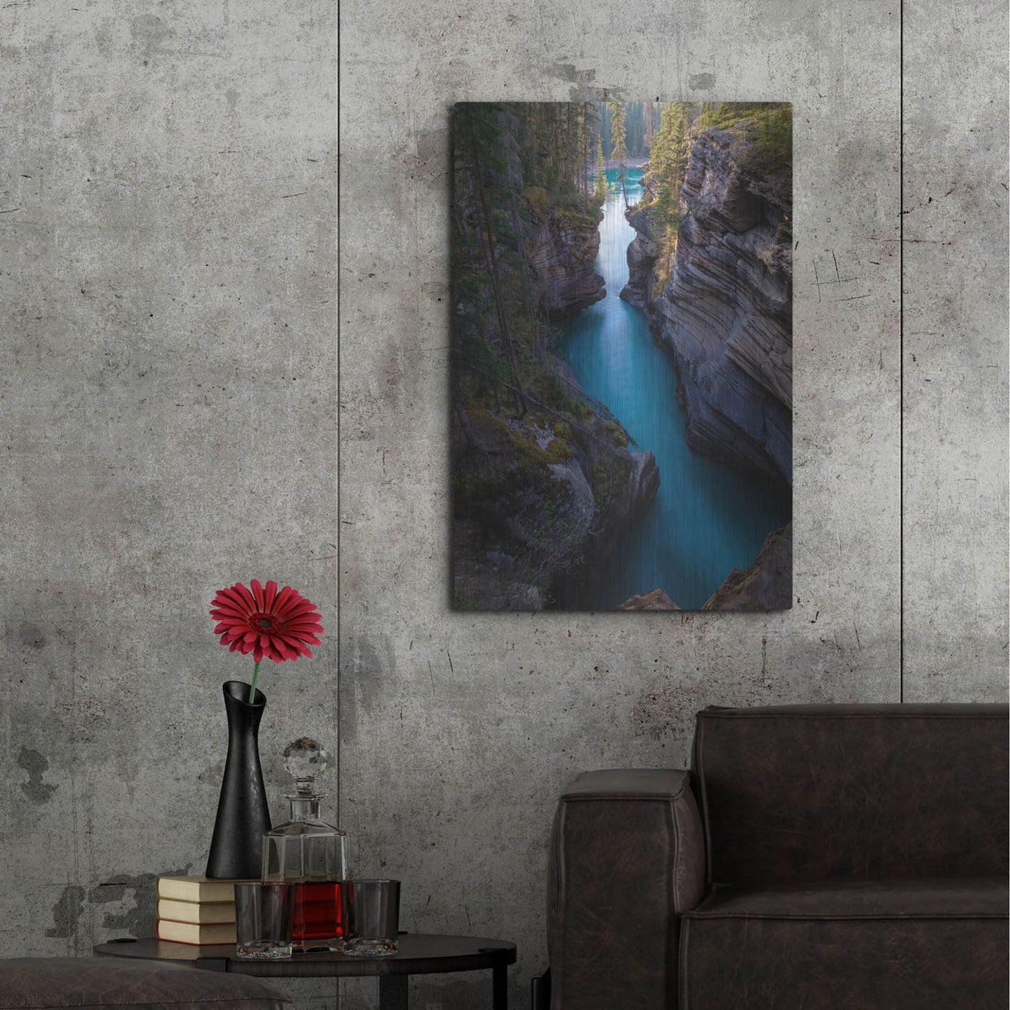 Luxe Metal Art 'Athabasca River 1' by Joe Reimer Photography, Metal Wall Art,24x36