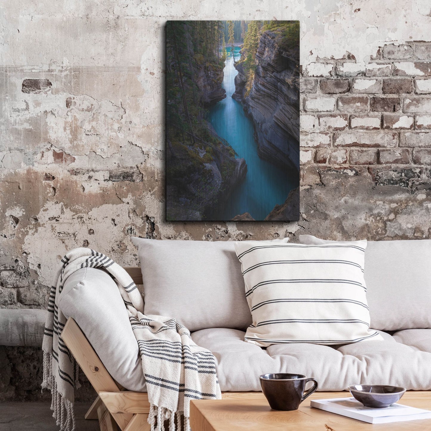 Luxe Metal Art 'Athabasca River 1' by Joe Reimer Photography, Metal Wall Art,24x36