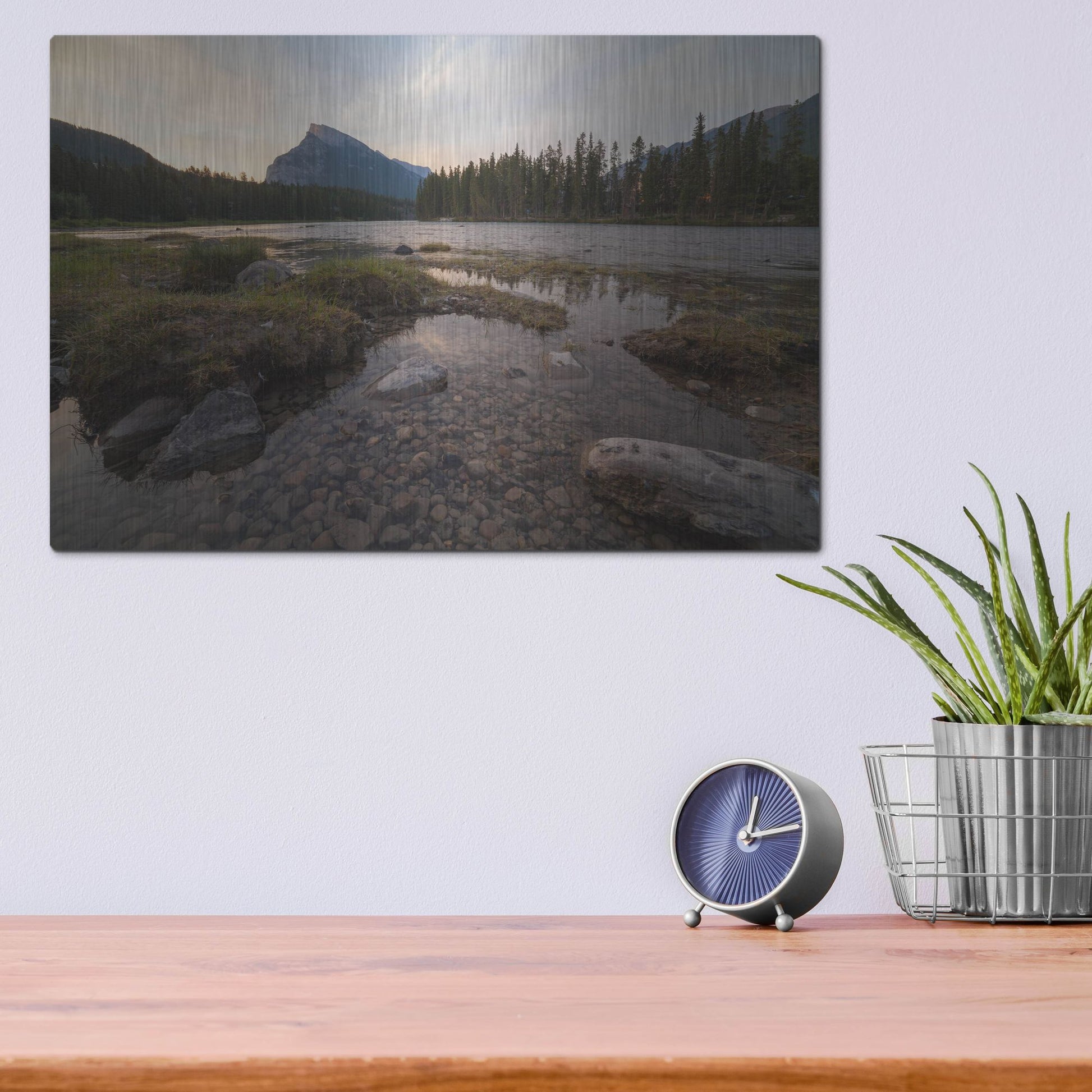 Luxe Metal Art 'Banff Sunrise 1' by Joe Reimer Photography, Metal Wall Art,16x12