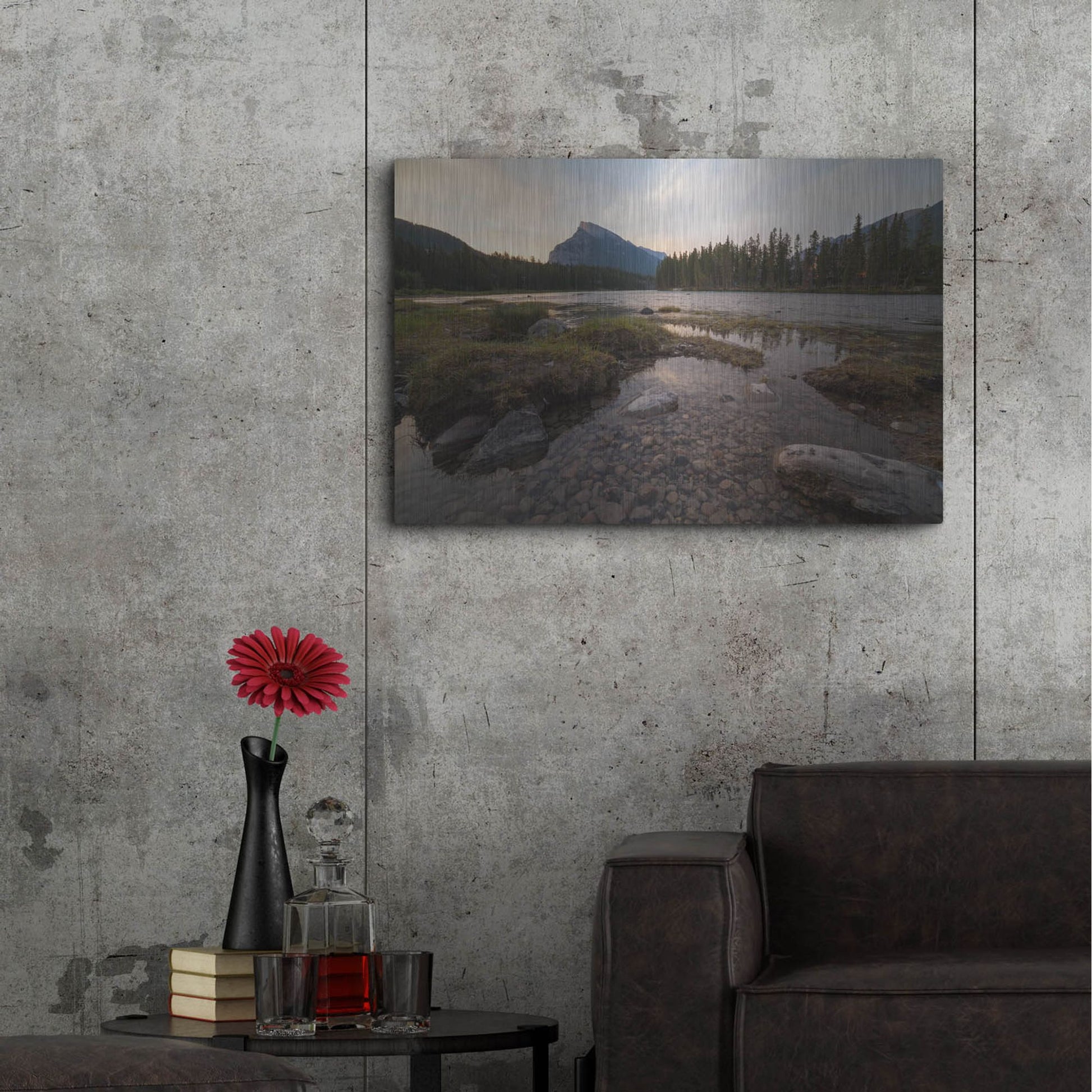 Luxe Metal Art 'Banff Sunrise 1' by Joe Reimer Photography, Metal Wall Art,36x24