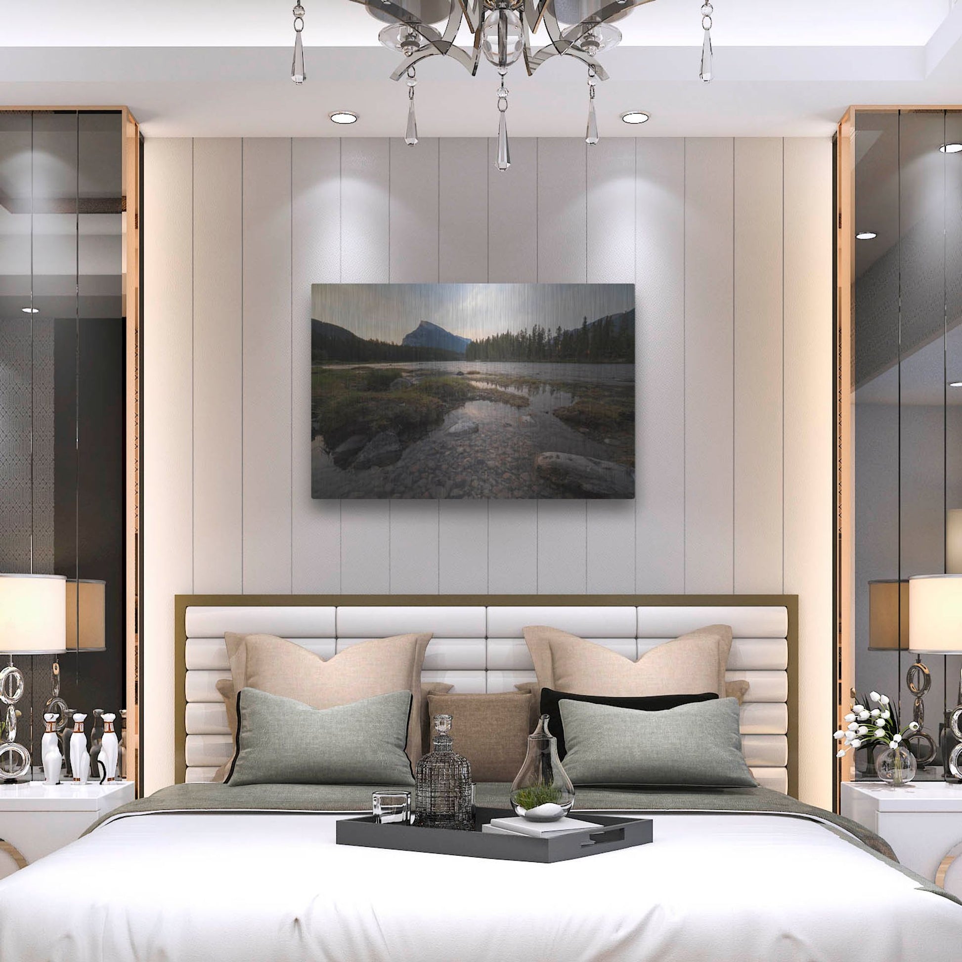 Luxe Metal Art 'Banff Sunrise 1' by Joe Reimer Photography, Metal Wall Art,36x24