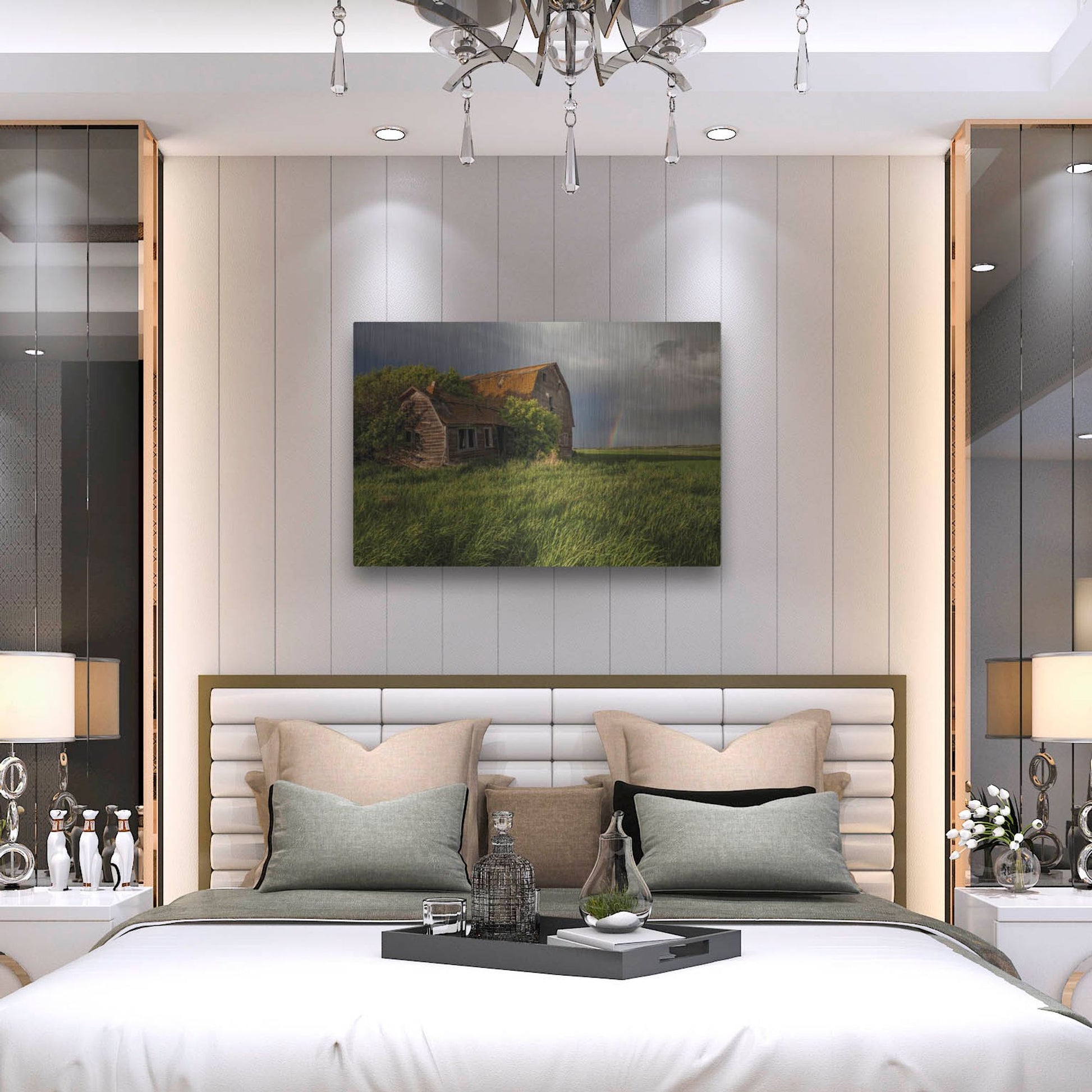 Luxe Metal Art 'Barn Sunset 2' by Joe Reimer Photography, Metal Wall Art,36x24