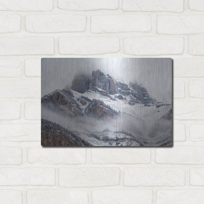 Luxe Metal Art 'Cascade Mountain 1' by Joe Reimer Photography, Metal Wall Art,16x12