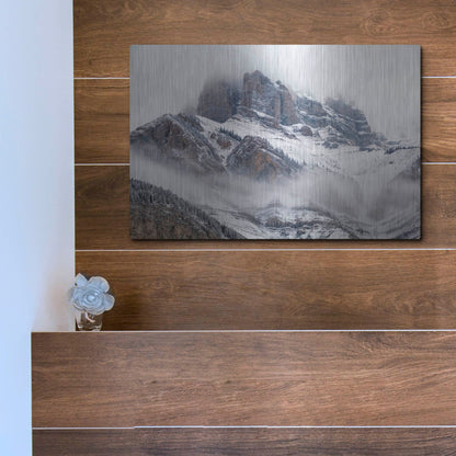 Luxe Metal Art 'Cascade Mountain 1' by Joe Reimer Photography, Metal Wall Art,16x12