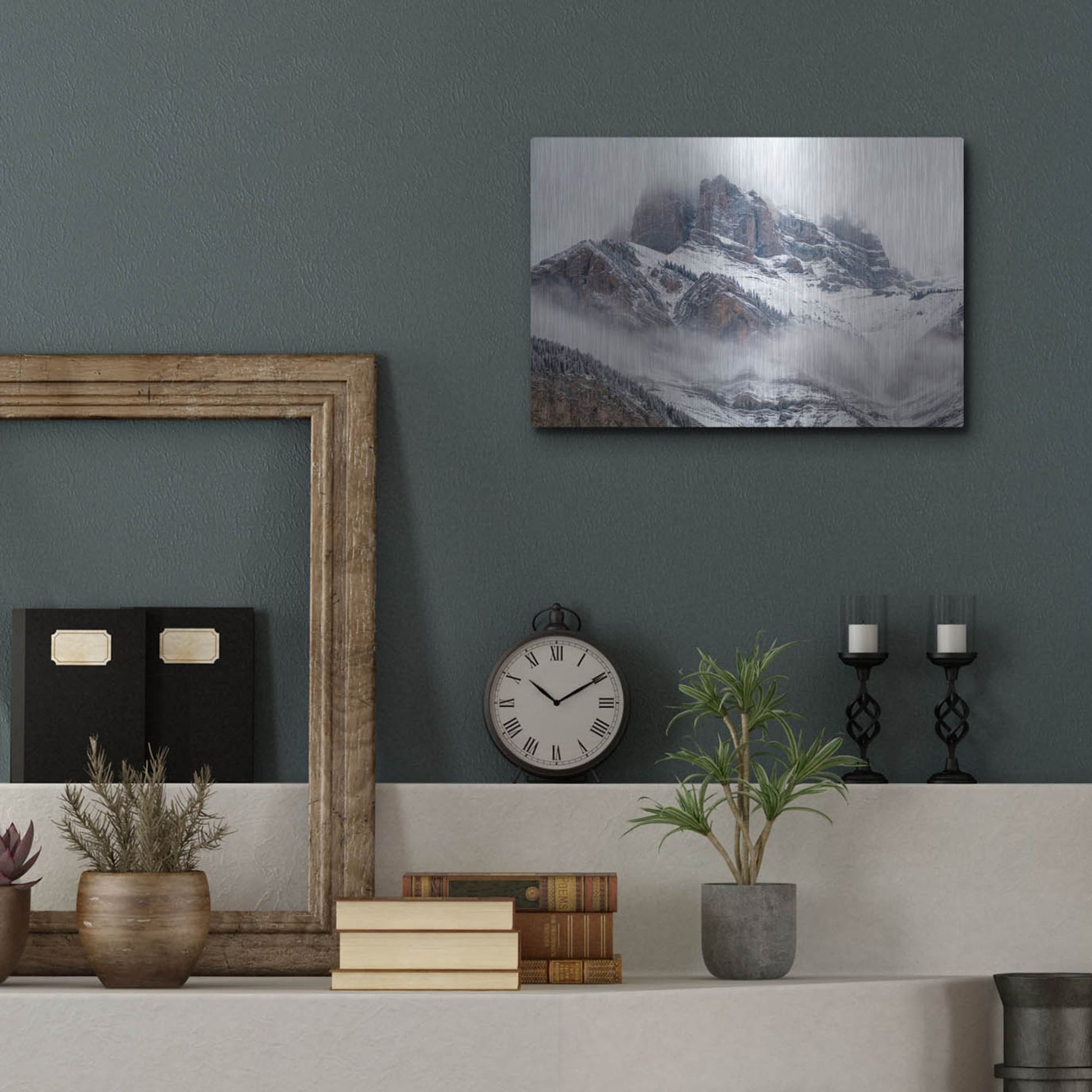 Luxe Metal Art 'Cascade Mountain 1' by Joe Reimer Photography, Metal Wall Art,16x12