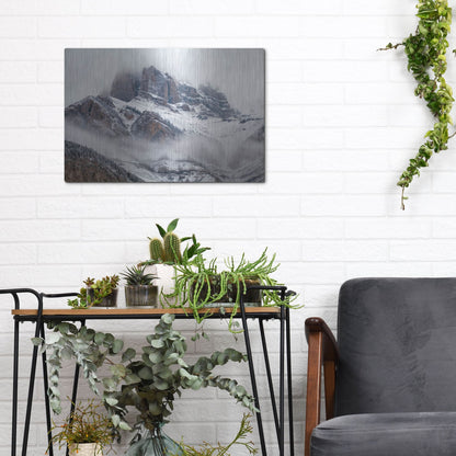 Luxe Metal Art 'Cascade Mountain 1' by Joe Reimer Photography, Metal Wall Art,16x12