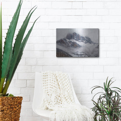 Luxe Metal Art 'Cascade Mountain 1' by Joe Reimer Photography, Metal Wall Art,16x12