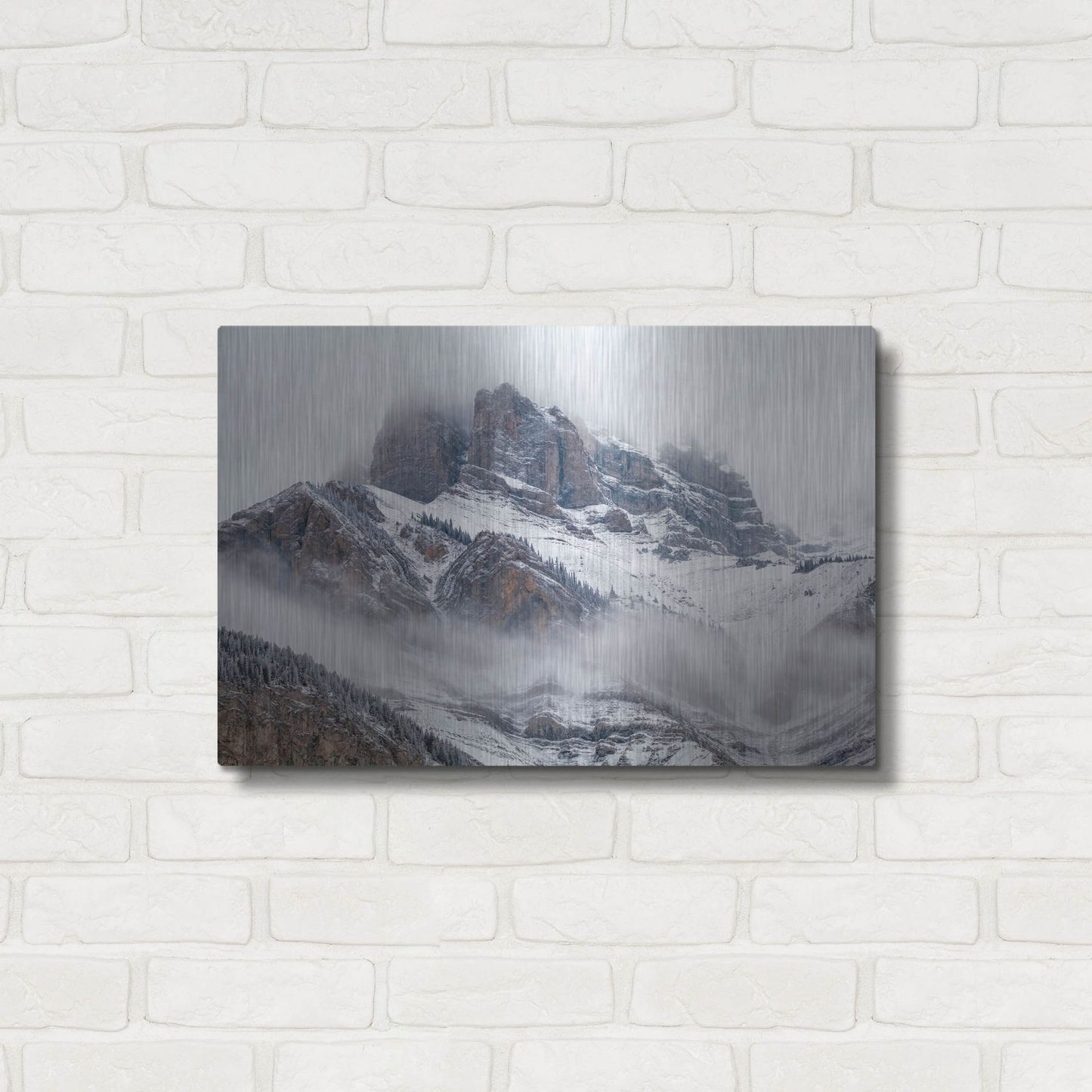 Luxe Metal Art 'Cascade Mountain 1' by Joe Reimer Photography, Metal Wall Art,24x16