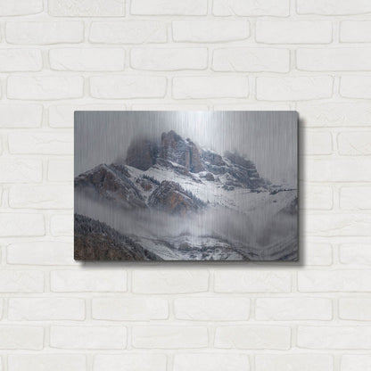 Luxe Metal Art 'Cascade Mountain 1' by Joe Reimer Photography, Metal Wall Art,24x16