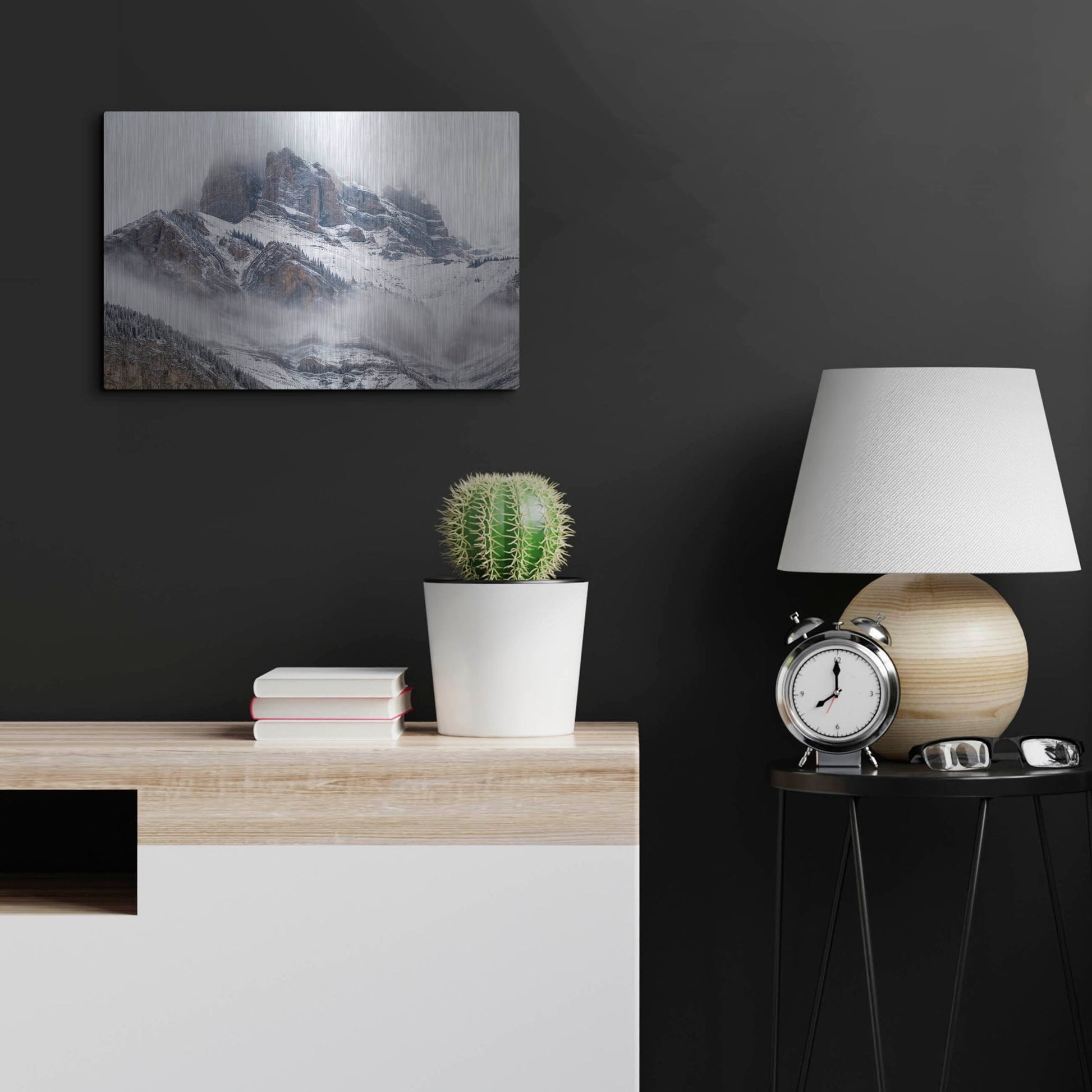 Luxe Metal Art 'Cascade Mountain 1' by Joe Reimer Photography, Metal Wall Art,24x16