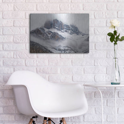 Luxe Metal Art 'Cascade Mountain 1' by Joe Reimer Photography, Metal Wall Art,24x16