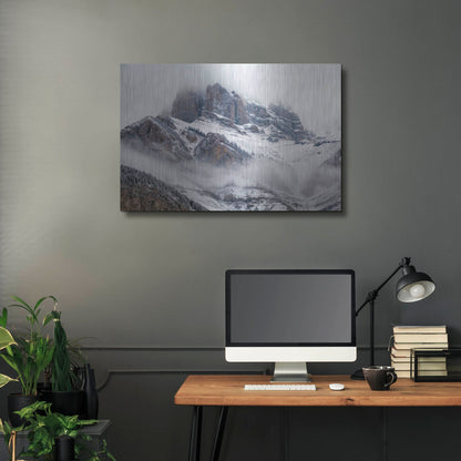 Luxe Metal Art 'Cascade Mountain 1' by Joe Reimer Photography, Metal Wall Art,36x24