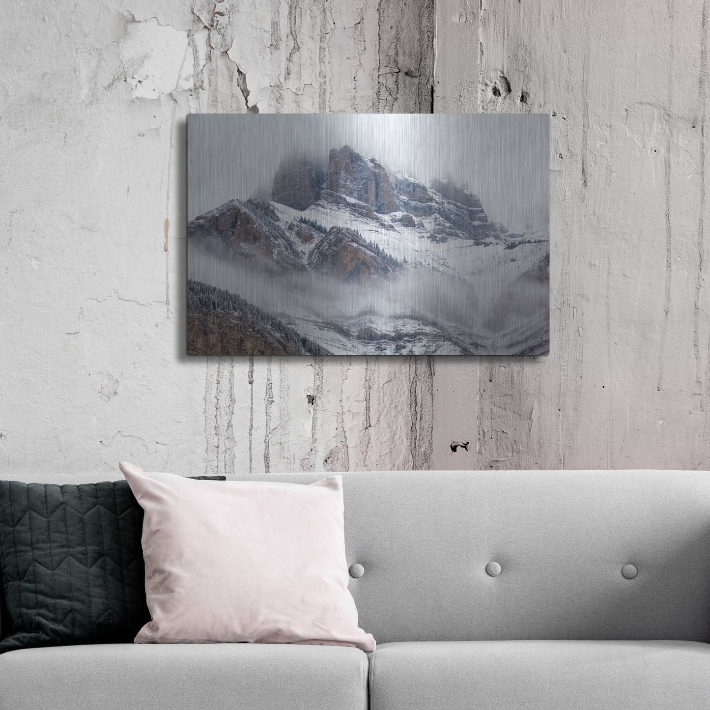 Luxe Metal Art 'Cascade Mountain 1' by Joe Reimer Photography, Metal Wall Art,36x24