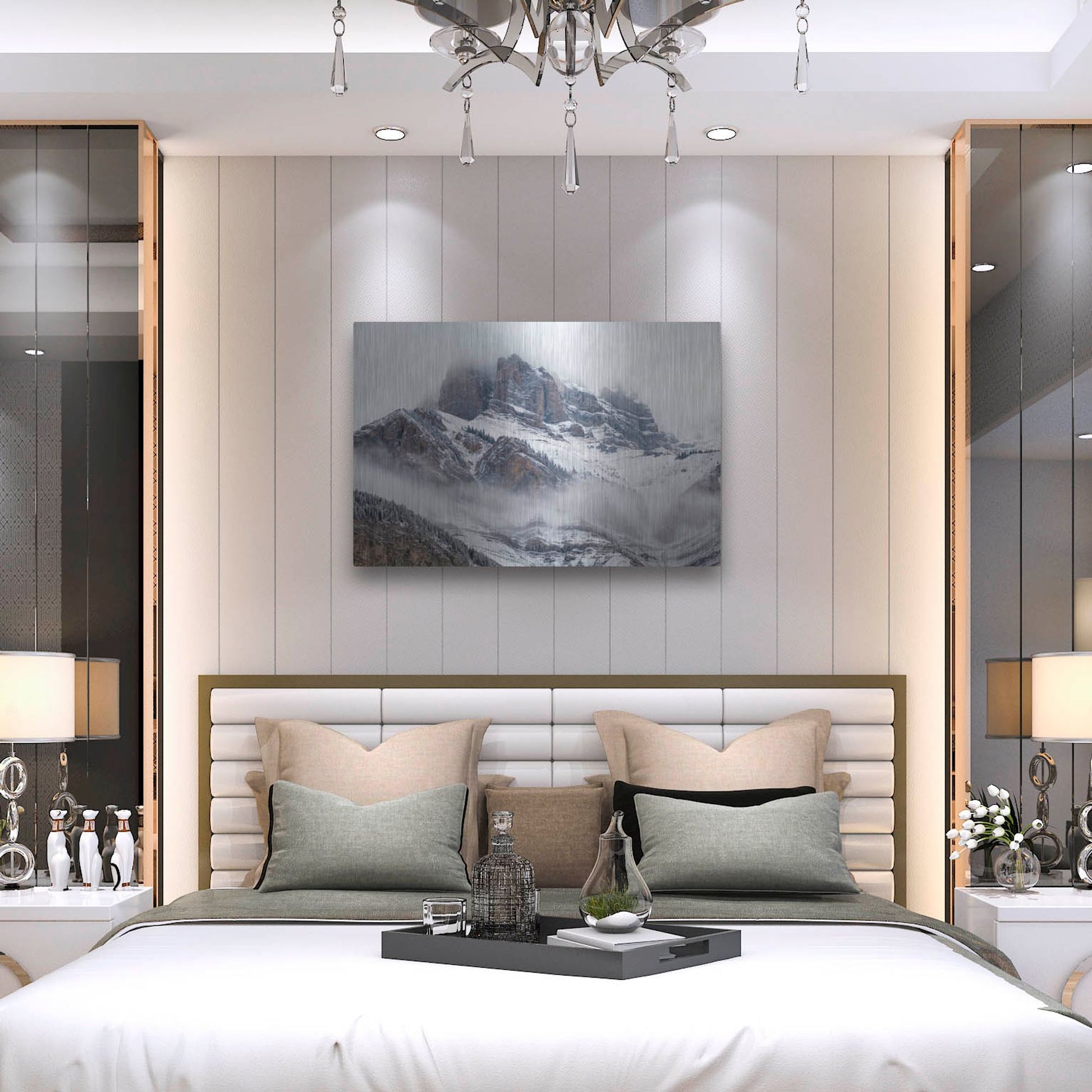 Luxe Metal Art 'Cascade Mountain 1' by Joe Reimer Photography, Metal Wall Art,36x24