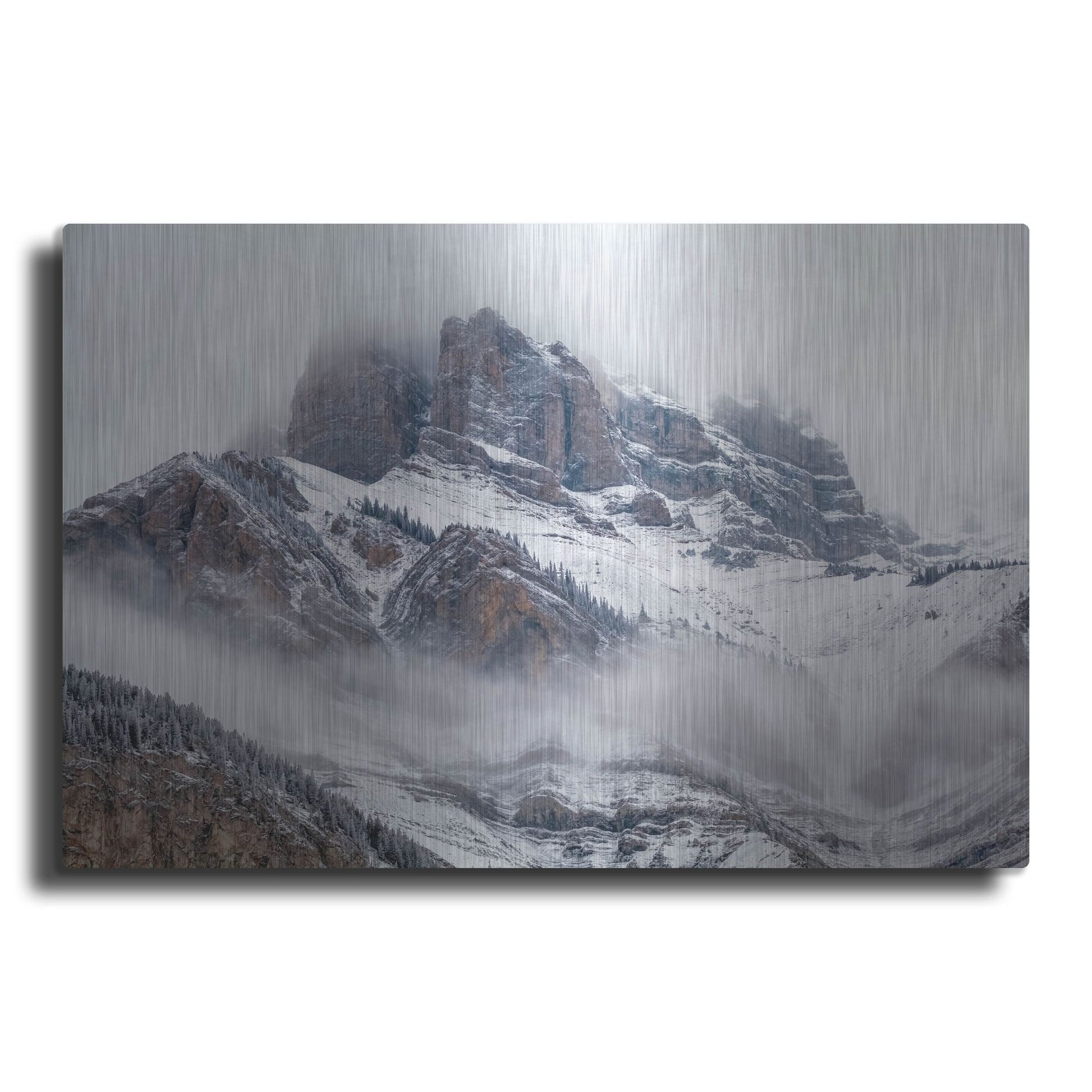 Luxe Metal Art 'Cascade Mountain 1' by Joe Reimer Photography, Metal Wall Art