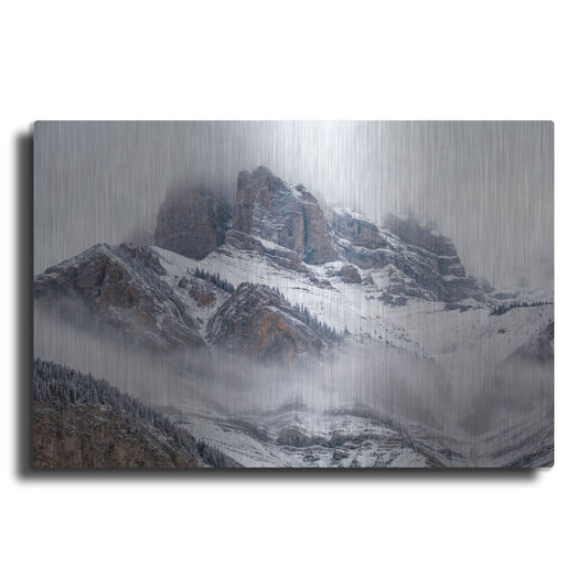 Luxe Metal Art 'Cascade Mountain 1' by Joe Reimer Photography, Metal Wall Art