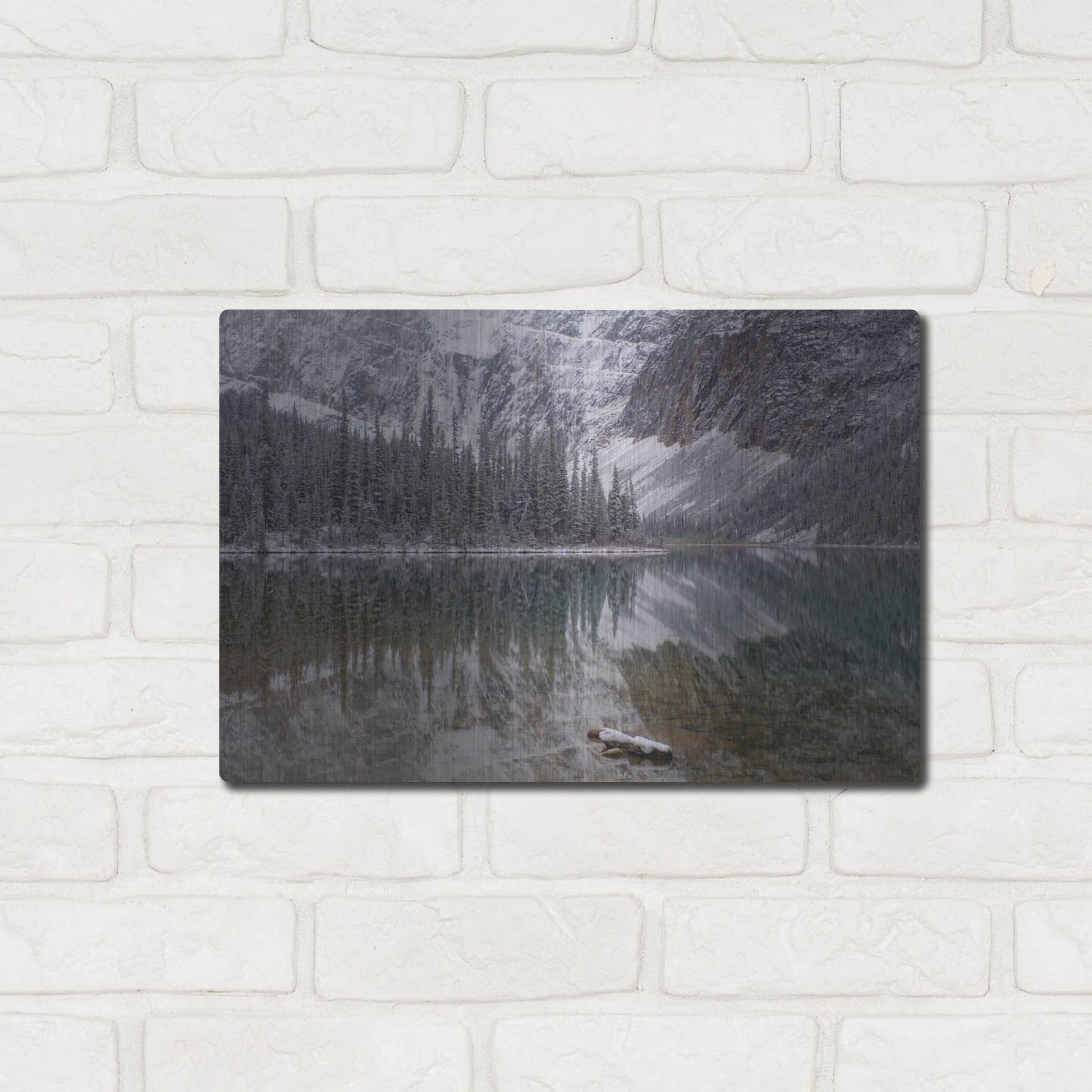 Luxe Metal Art 'Cavell Lake 1' by Joe Reimer Photography, Metal Wall Art,16x12