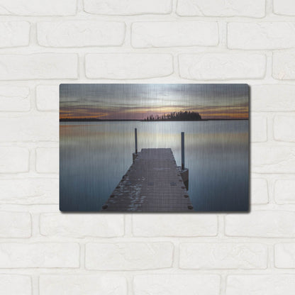 Luxe Metal Art 'Elk Island 1' by Joe Reimer Photography, Metal Wall Art,16x12