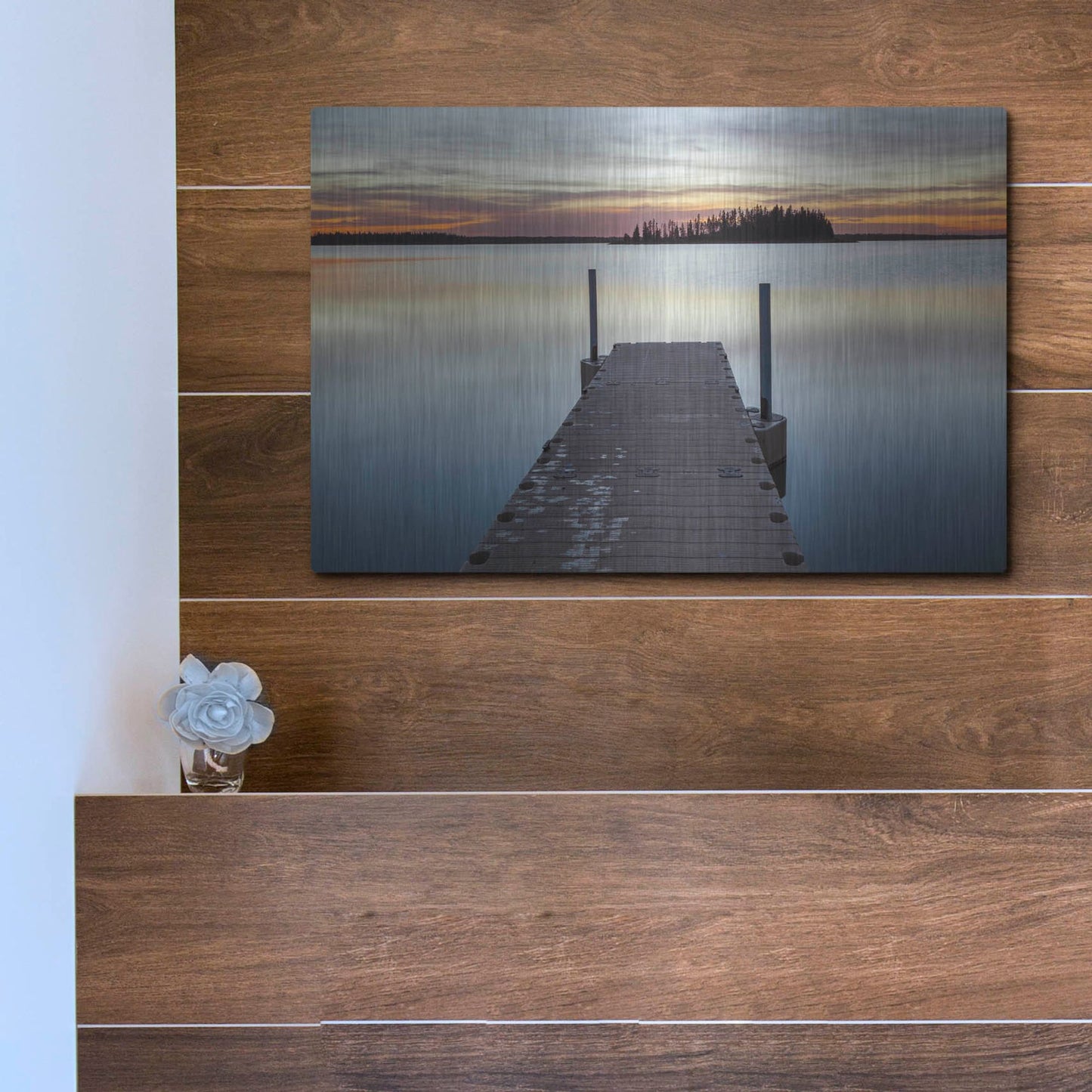 Luxe Metal Art 'Elk Island 1' by Joe Reimer Photography, Metal Wall Art,16x12