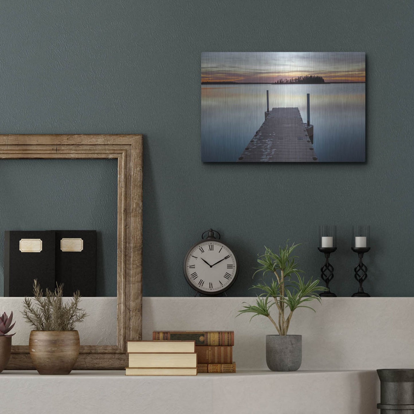 Luxe Metal Art 'Elk Island 1' by Joe Reimer Photography, Metal Wall Art,16x12