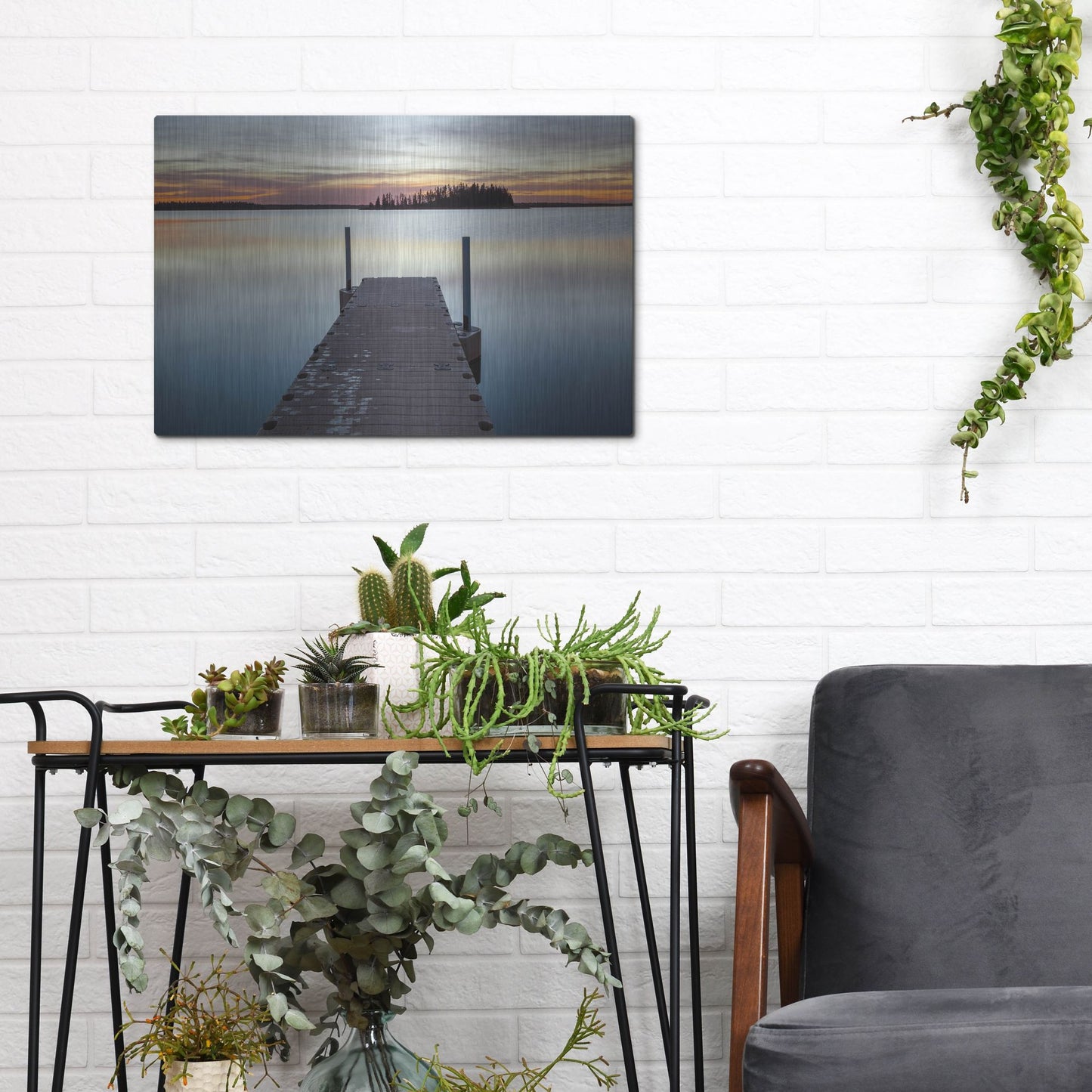 Luxe Metal Art 'Elk Island 1' by Joe Reimer Photography, Metal Wall Art,16x12