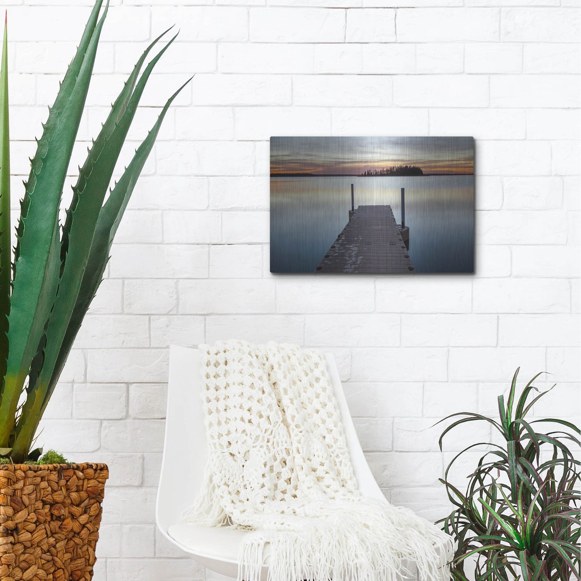 Luxe Metal Art 'Elk Island 1' by Joe Reimer Photography, Metal Wall Art,16x12
