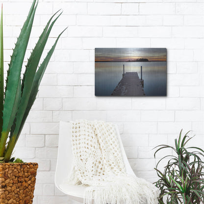 Luxe Metal Art 'Elk Island 1' by Joe Reimer Photography, Metal Wall Art,16x12