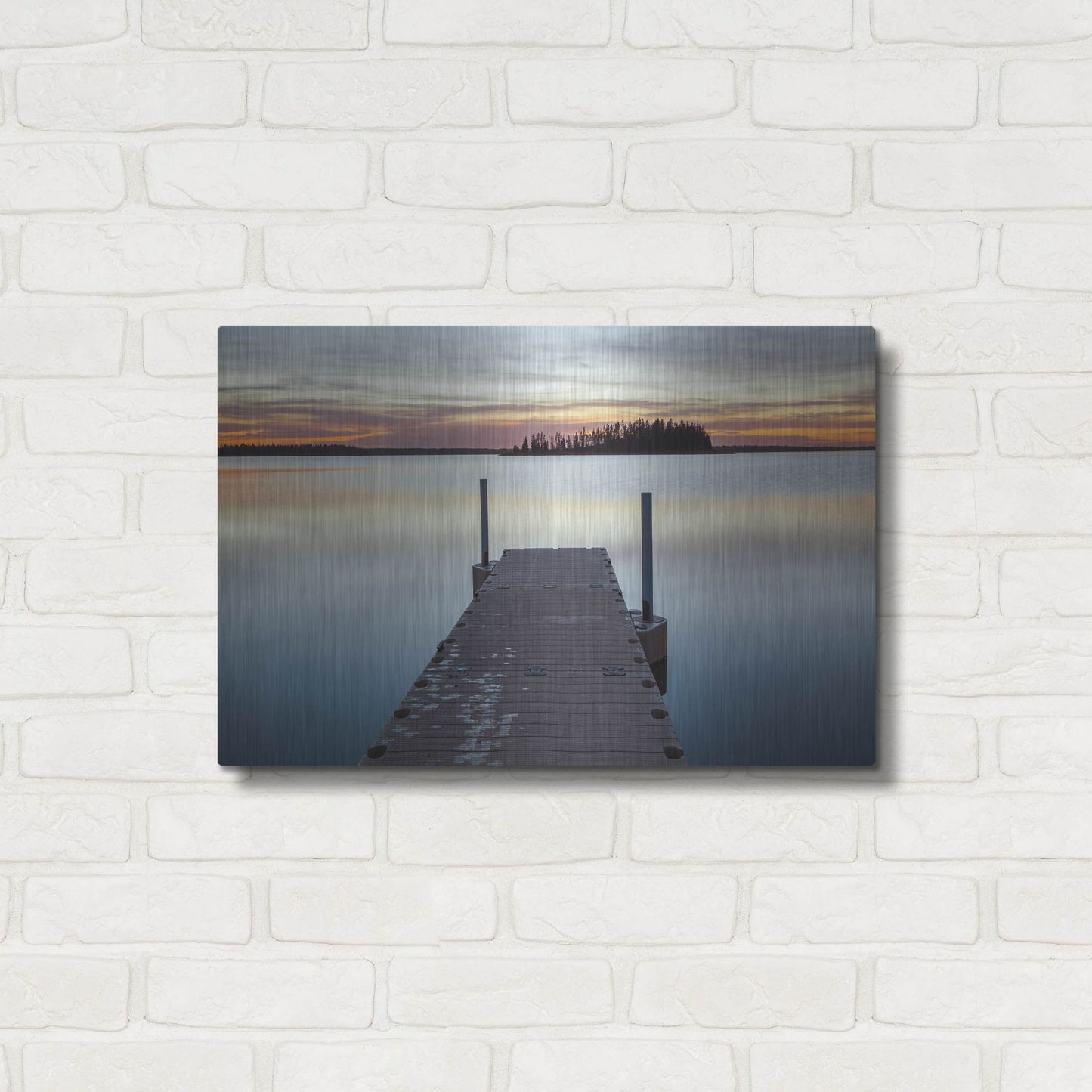 Luxe Metal Art 'Elk Island 1' by Joe Reimer Photography, Metal Wall Art,24x16