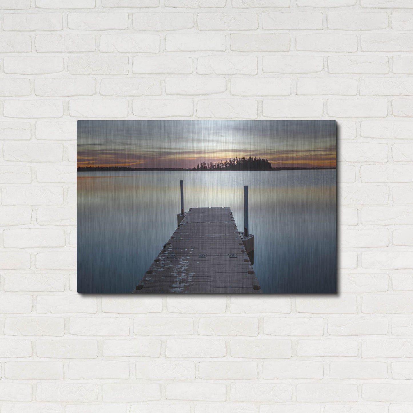 Luxe Metal Art 'Elk Island 1' by Joe Reimer Photography, Metal Wall Art,36x24