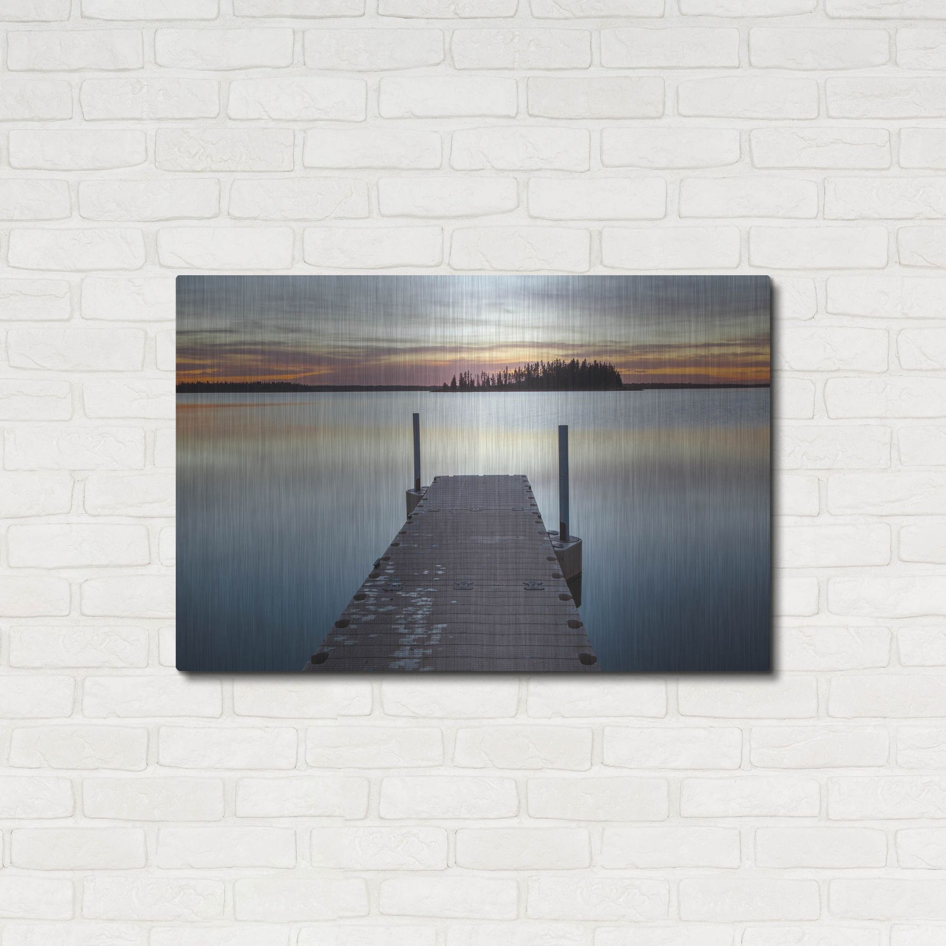 Luxe Metal Art 'Elk Island 1' by Joe Reimer Photography, Metal Wall Art,36x24