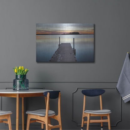 Luxe Metal Art 'Elk Island 1' by Joe Reimer Photography, Metal Wall Art,36x24