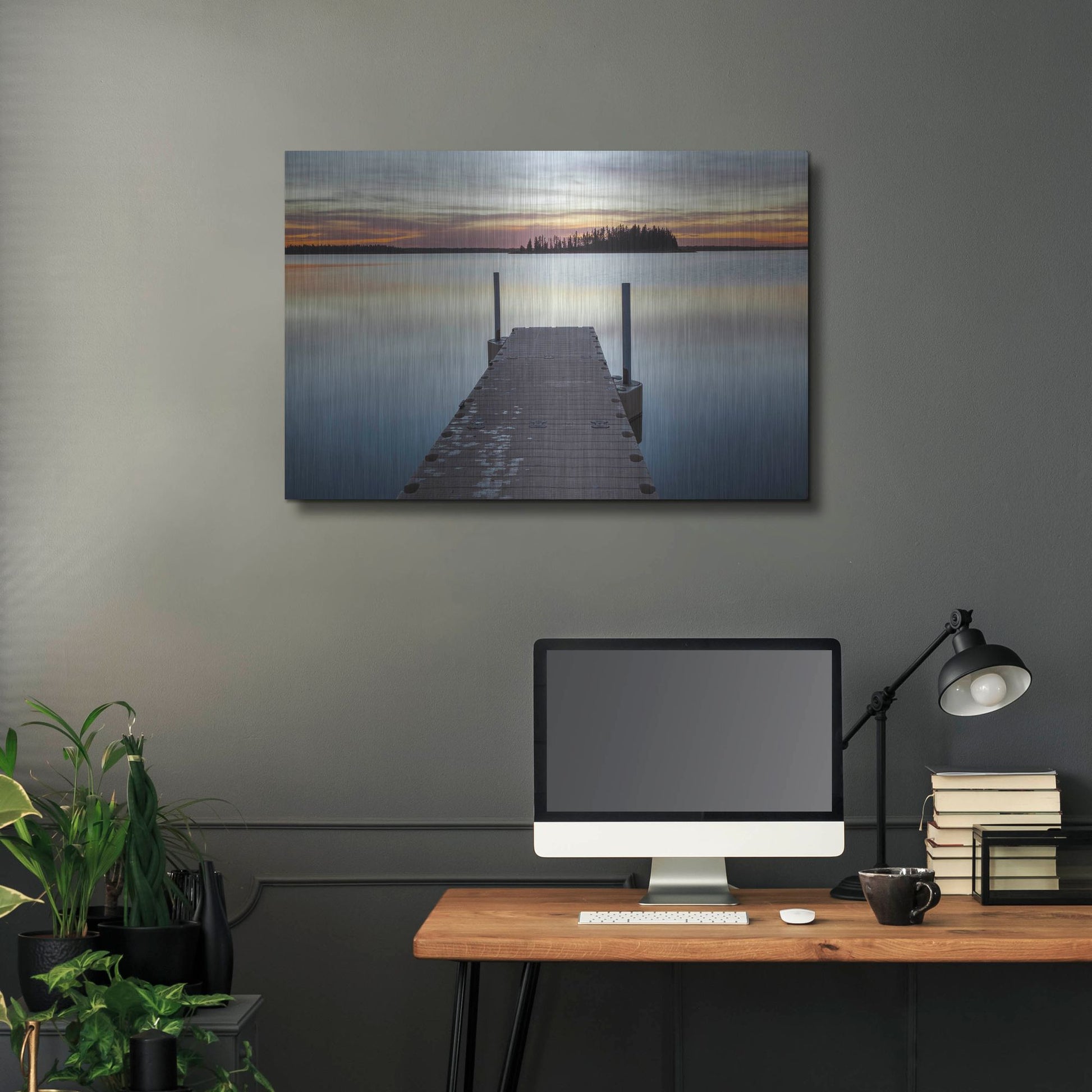 Luxe Metal Art 'Elk Island 1' by Joe Reimer Photography, Metal Wall Art,36x24