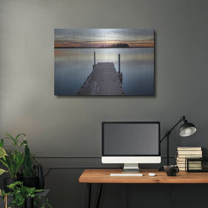 Luxe Metal Art 'Elk Island 1' by Joe Reimer Photography, Metal Wall Art,36x24