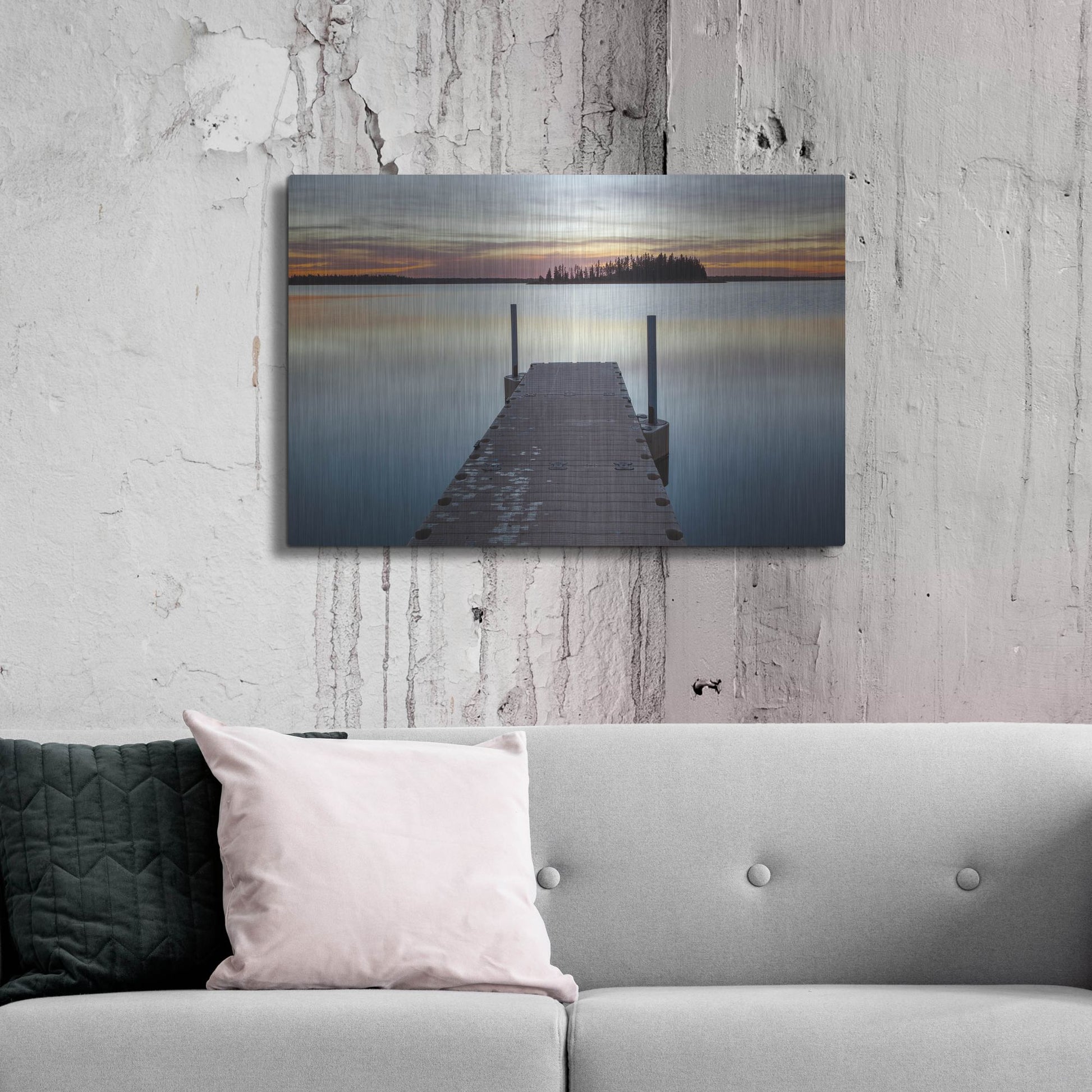 Luxe Metal Art 'Elk Island 1' by Joe Reimer Photography, Metal Wall Art,36x24