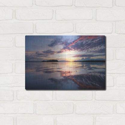 Luxe Metal Art 'Elk Island 2' by Joe Reimer Photography, Metal Wall Art,16x12